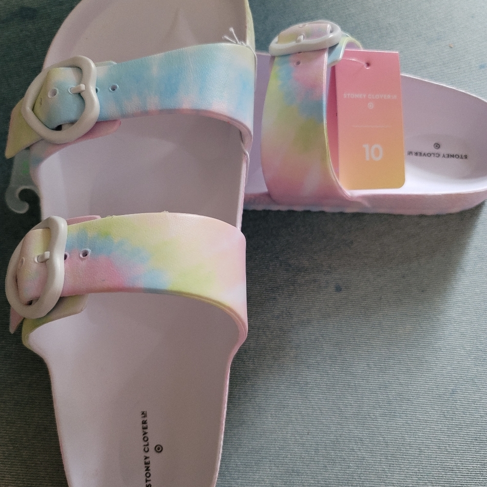 Stoney Clover Ln x Target Tie Dye Sandals SOLD OUT ONLINE - item in hand